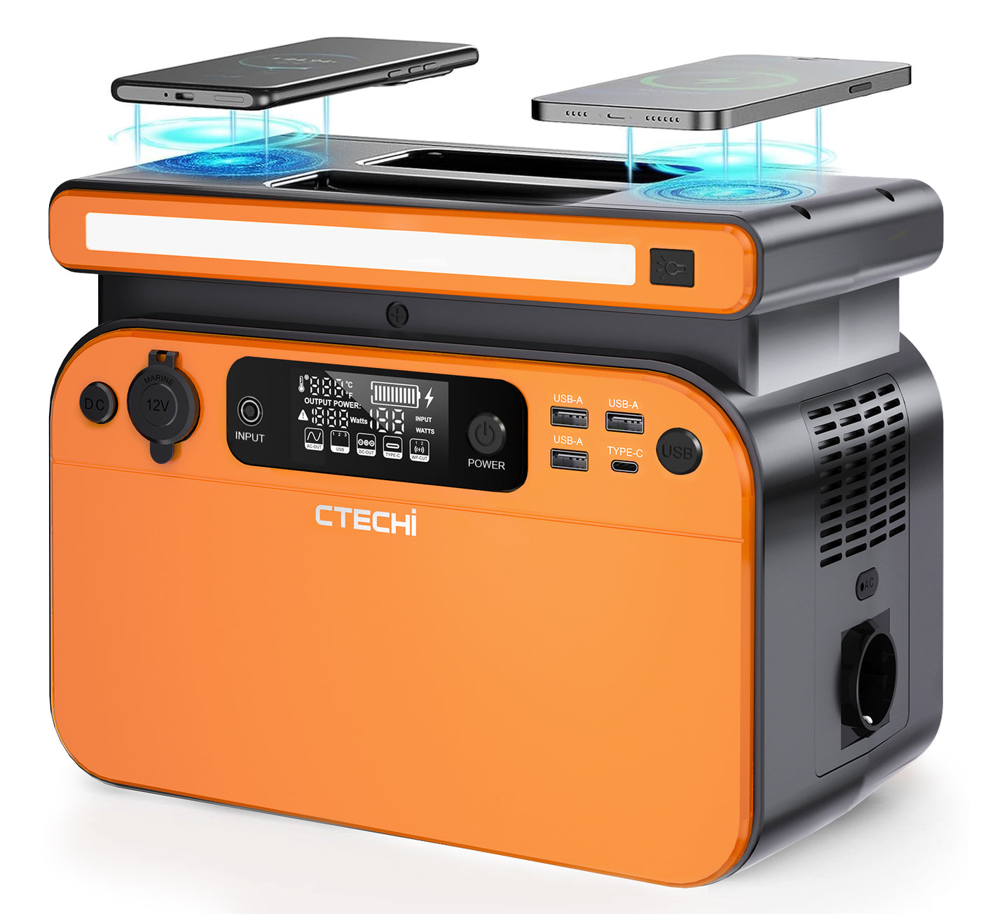 【Update Version】CTECHi GT500 Portable Power Station 500W 518Wh