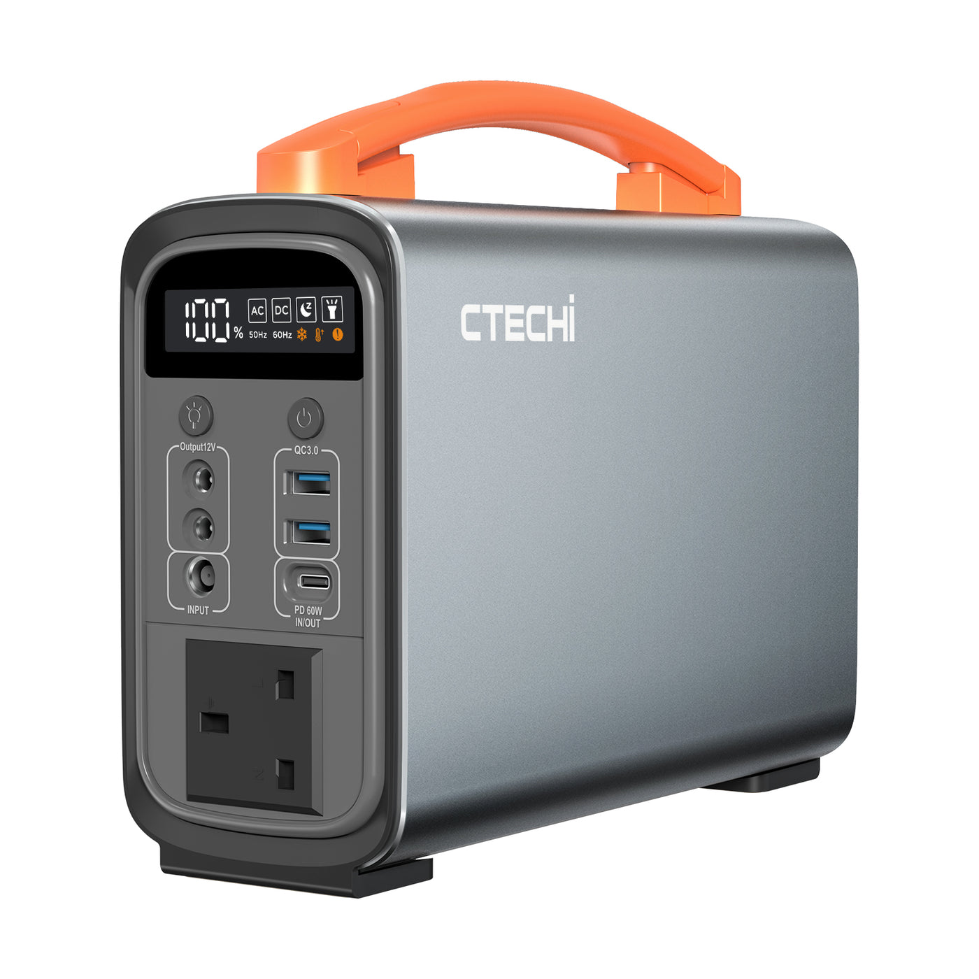 Power Station, Ctechi- Battery Generator- 300W Peak Output, 240Wh- Portable  200W, Push Button Start, Gas Free, Indoor-Outdoor, 10 lbs- LiFePo4