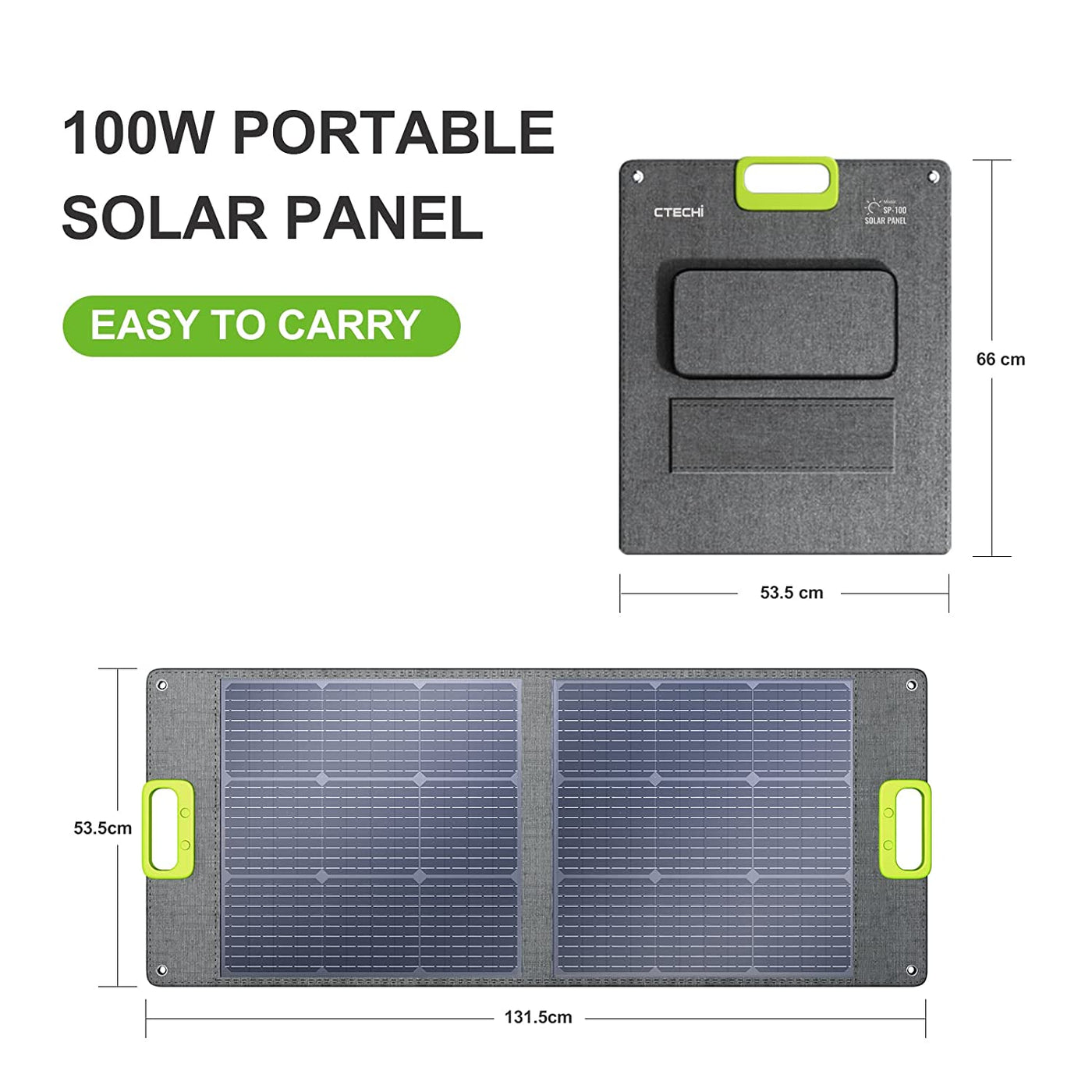 CTECHi 100W Solar Panel